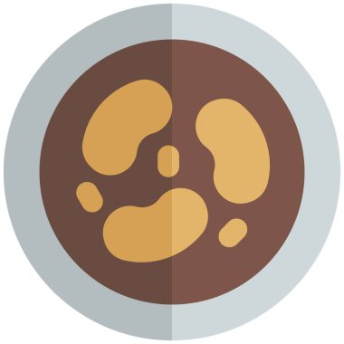 Beans mexican food light vector illustration