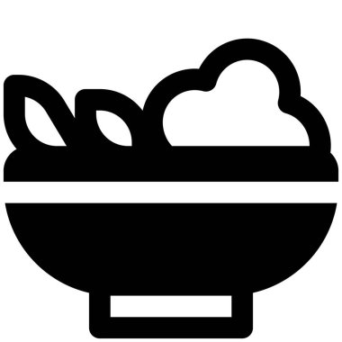 Healthy salad light vector illustration