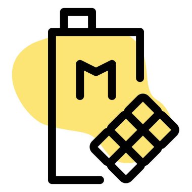 Chocolate milk in a carton