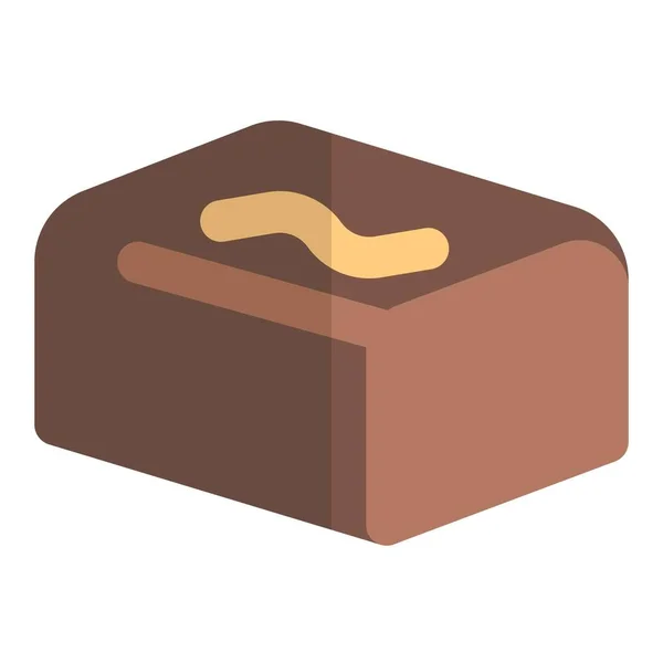 Block Smooth Creamy Chocolate — Stok Vektör