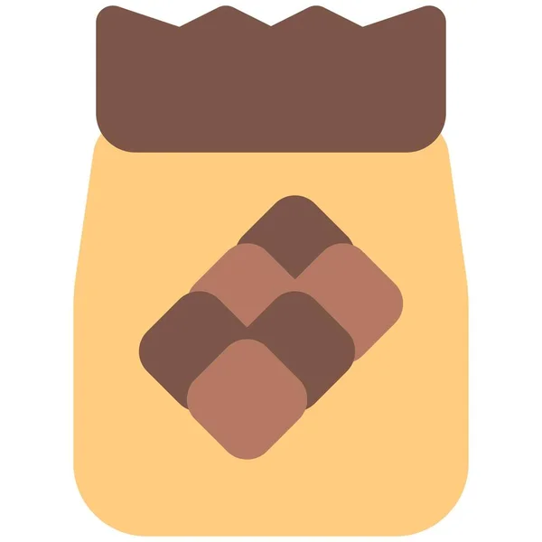 Chocolate Sweet Treat Bag — Stok Vektör