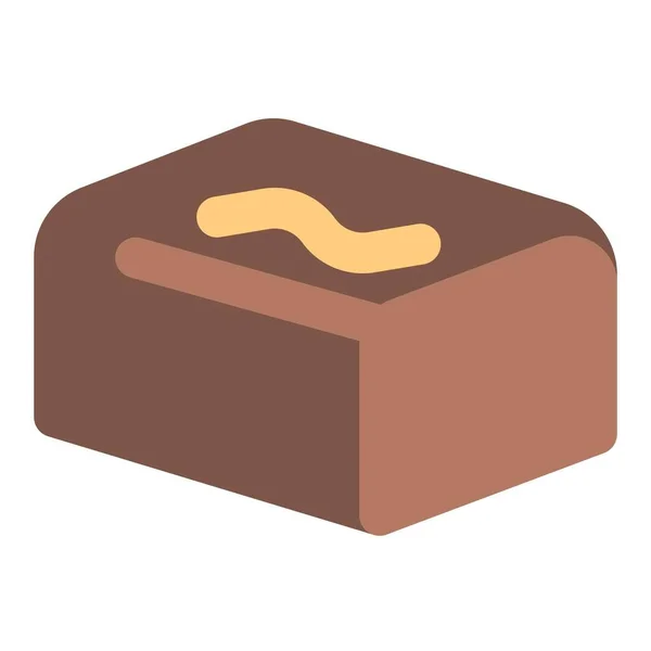 Block Smooth Creamy Chocolate — Stok Vektör