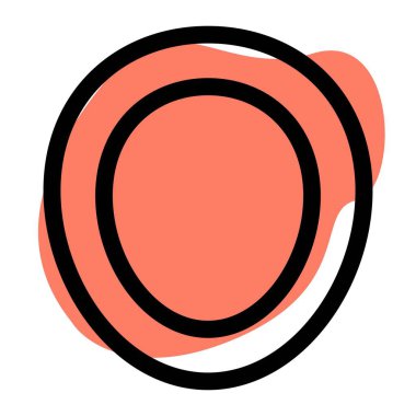 A half shell of coconut.