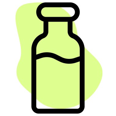 Packed bottle of fresh milk.