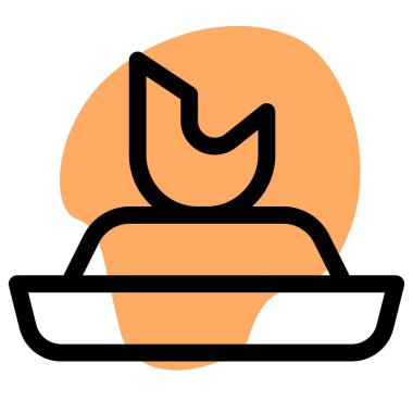 Cooked shrimp served on plate with garnishing