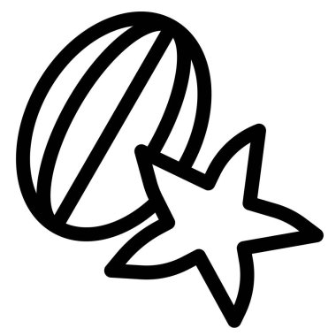 Fresh ripe starfruit with slice.