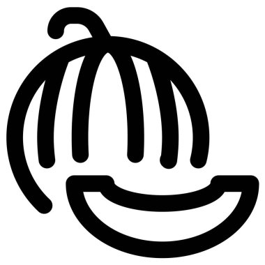 Juicy whole and sliced musk melon.