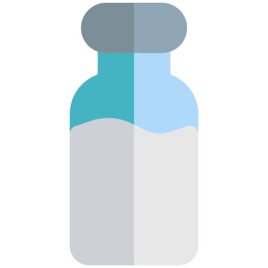 Packed bottle of fresh milk.