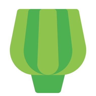 Sliced of green raw artichoke.