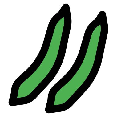 Pair of healthy fresh beans.