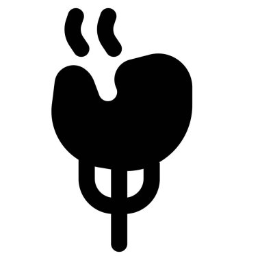 Hot steamed shrimp eaten with fork