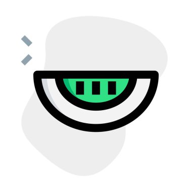 Juicy watermelon slice served as refreshment