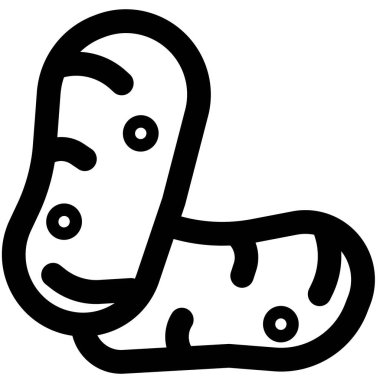 Raw potatoes saved for preparing meal