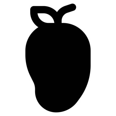 Tropical fresh mango with leaf.