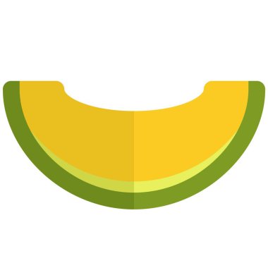 Slice of fresh juicy melon.