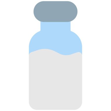 Packed bottle of fresh milk.