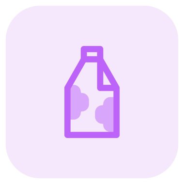 Bottle of fresh creamy milk.