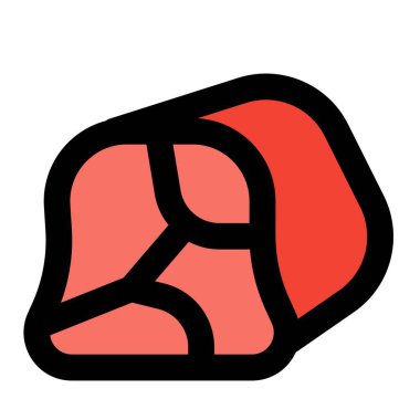 Raw piece of lean beef steaks.