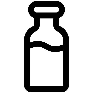 Packed bottle of fresh milk.