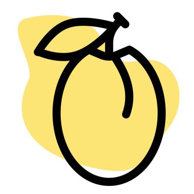 Plum, an edible fruit high in antioxidants.