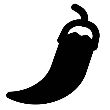 Hot and spicy chili pepper.