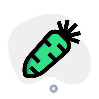 Raw radish often consumed in salad