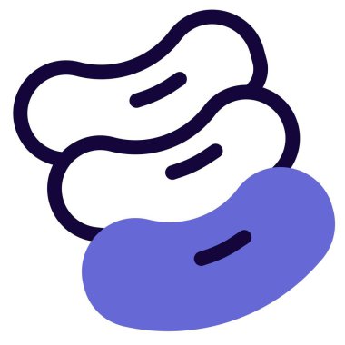 Kidney-shaped fresh raw beans.