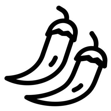 Pair of spicy hot chilies.