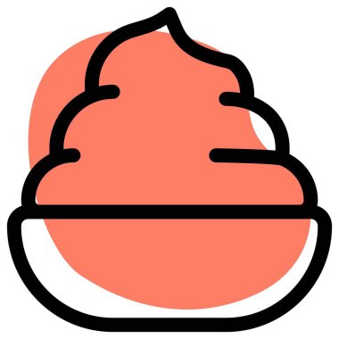 Creamy whipped yogurt served in bowl