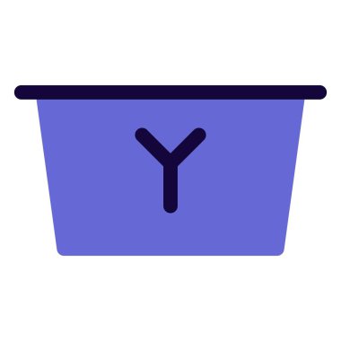 Delicious yogurt packed in throwaway cup