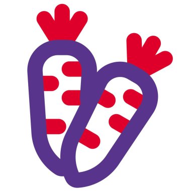 Radish, an edible root vegetable.