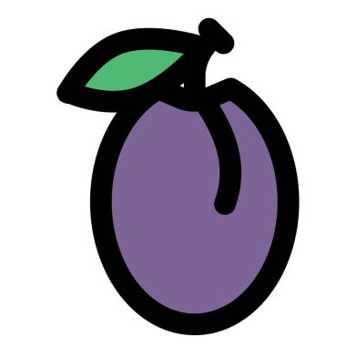 Plum, an edible fruit high in antioxidants.