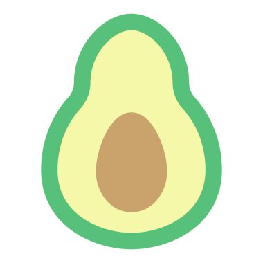 Closeup of fresh tropical avocado.