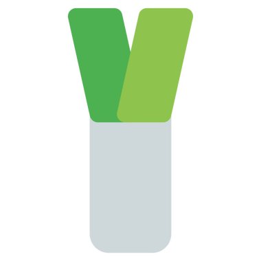 Raw leek used as ingredient for salad.