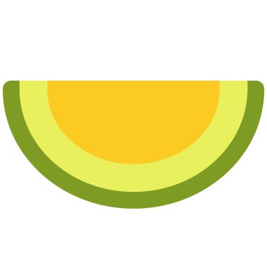 Fresh slice of melon or honeydew.