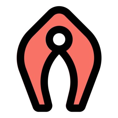 Frozen slice of salmon kept for supper