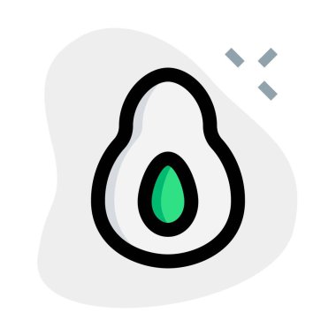 Closeup of fresh tropical avocado.