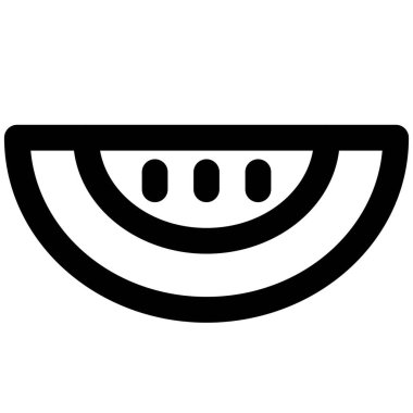 Juicy watermelon slice served as refreshment