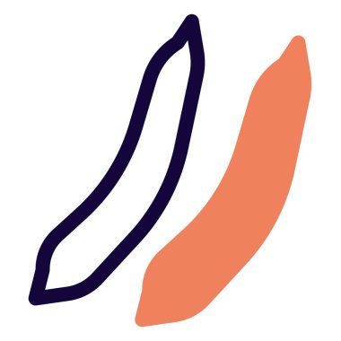 Pair of healthy fresh beans.