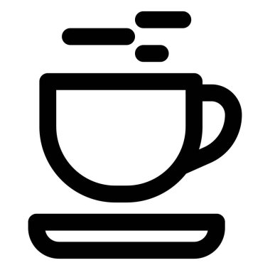 Cup of hot milk served with saucer.