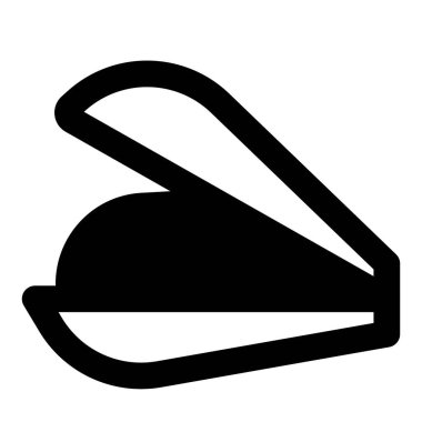 Closeup of fresh uncooked mussel.