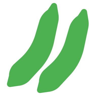 Pair of healthy fresh beans.