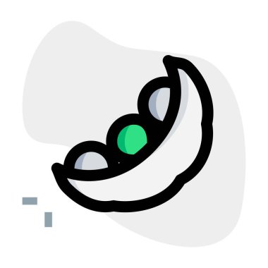 Healthy and tasty green peas in pod.