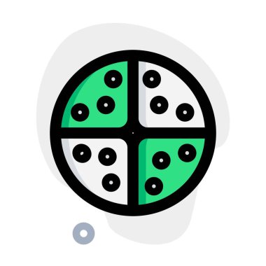 Tomato slice kept for salad preparation