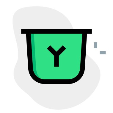 Yogurt packed in disposable cup