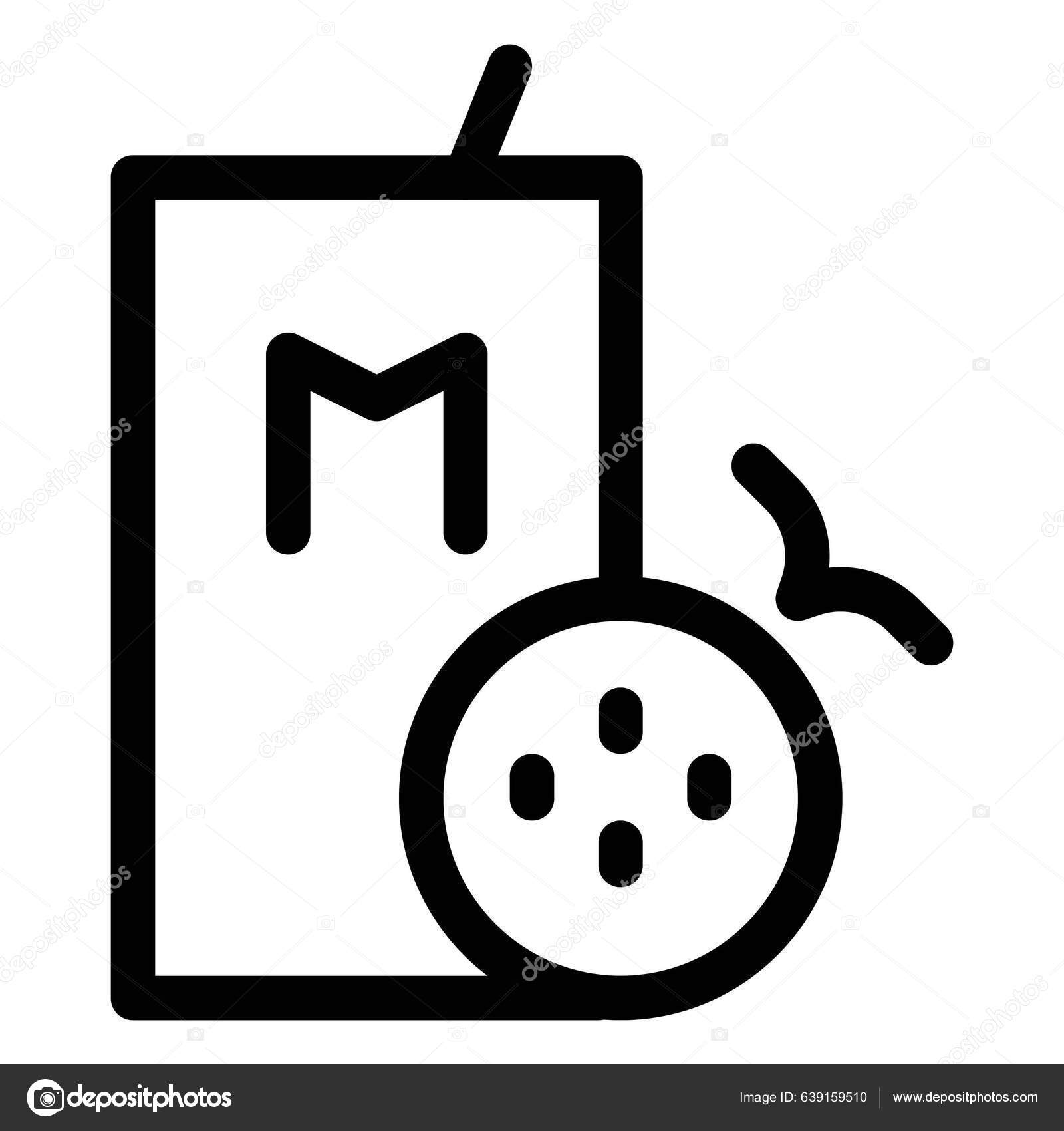 Milk Carton Enriched Melon Fruit Stock Vector by 639159510