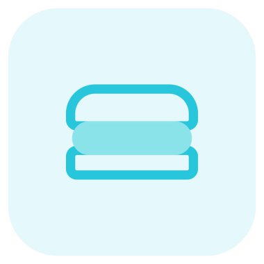 Yummy crispy single layered burger