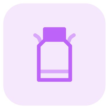 Air tight container filled with milk.