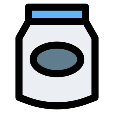 Seal packed container for powdered milk