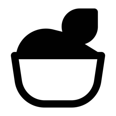 Garnished yogurt served in bowl